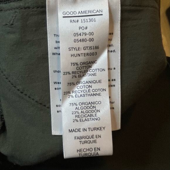 GOOD AMERICAN NEW RETRO WORKWEAR JUMPSUIT OLIVE GREEN SIZE 1 - Picture 9 of 10